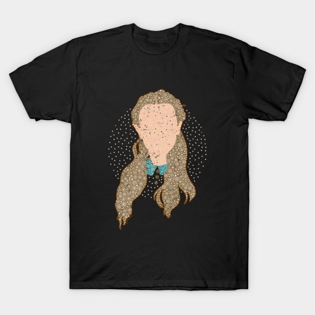 Enola Holmes Minimalist Portrait Circle Design T-Shirt by pbdotman